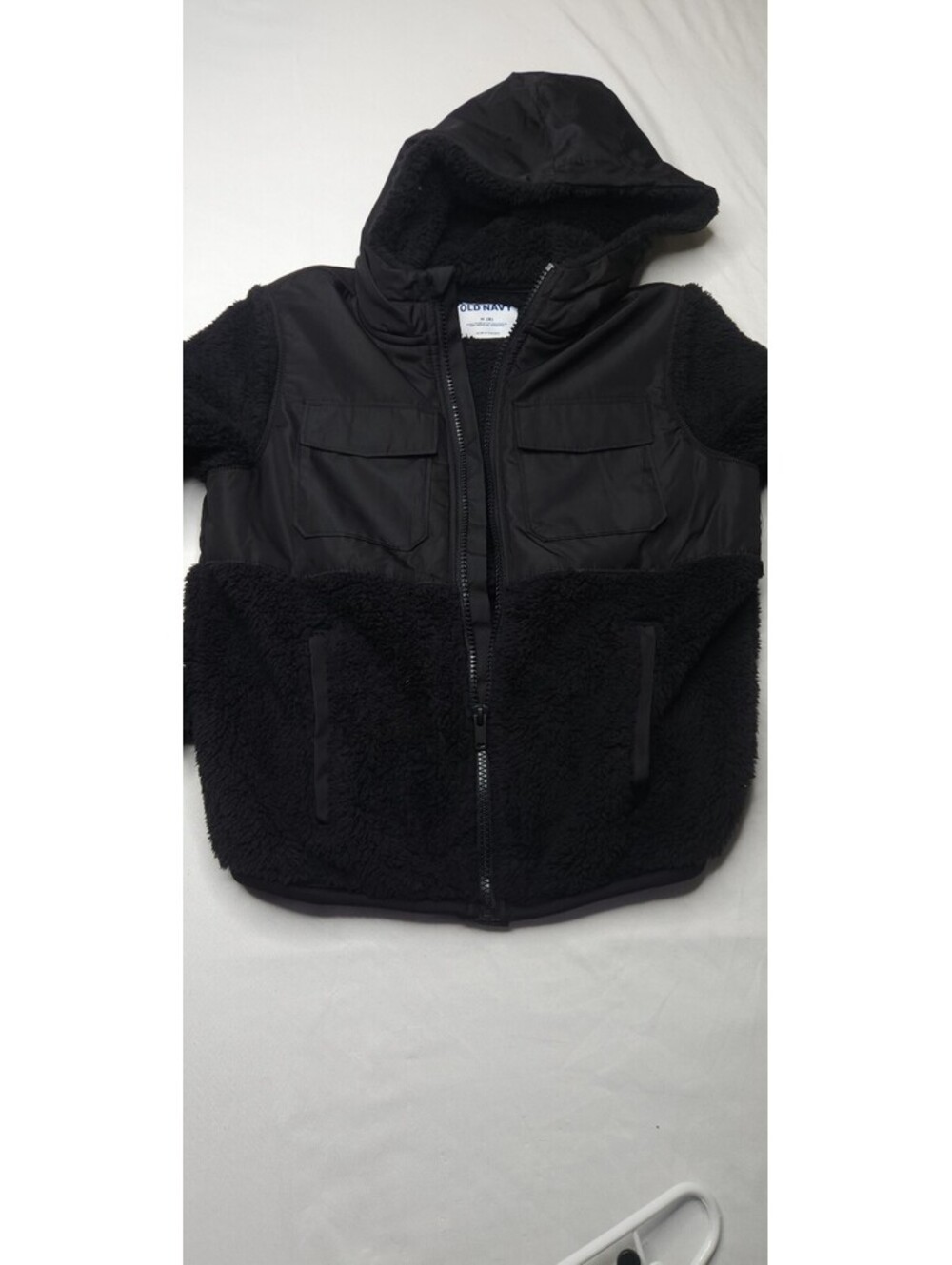 Old Navy black hooded zip jacket